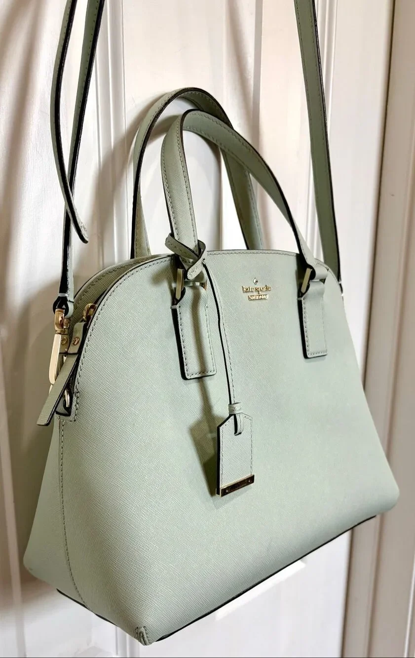 KATE SPADE -Cameron Street Small Hayden Convertible Crossbody/Misty Mint Leather